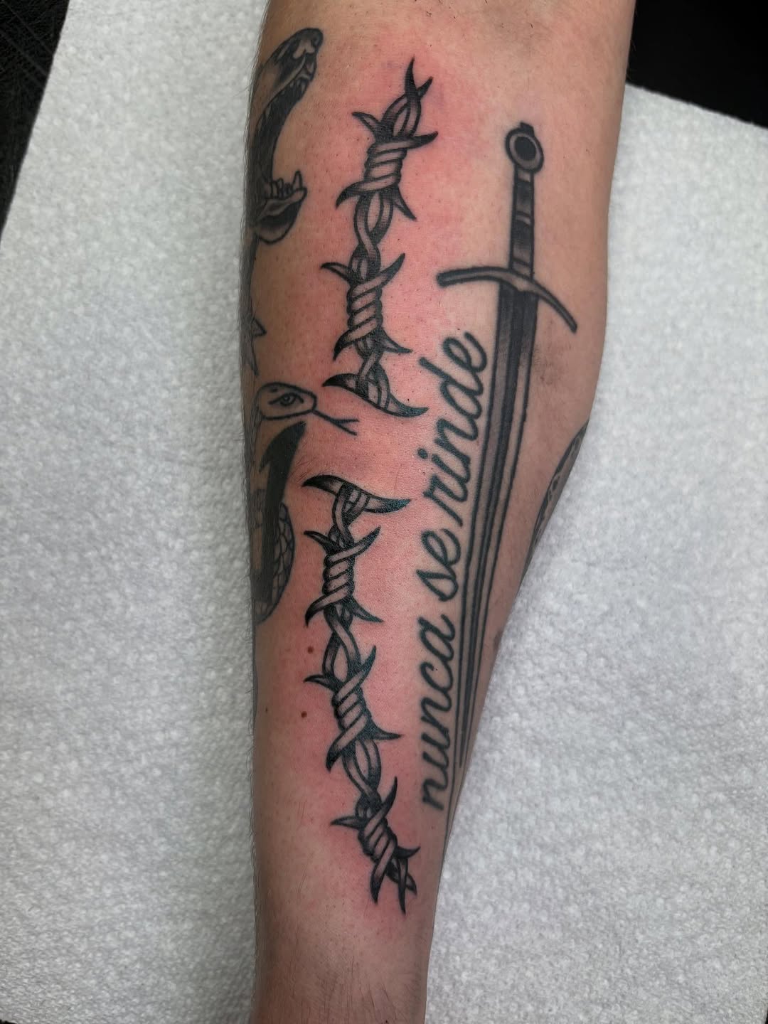 Tattoo by @jaeyuutattoo — black_and_grey