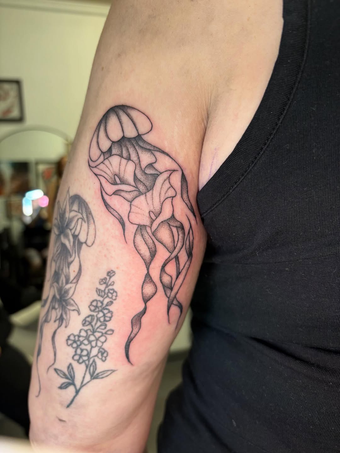 Tattoo by @jaeyuutattoo — dotwork