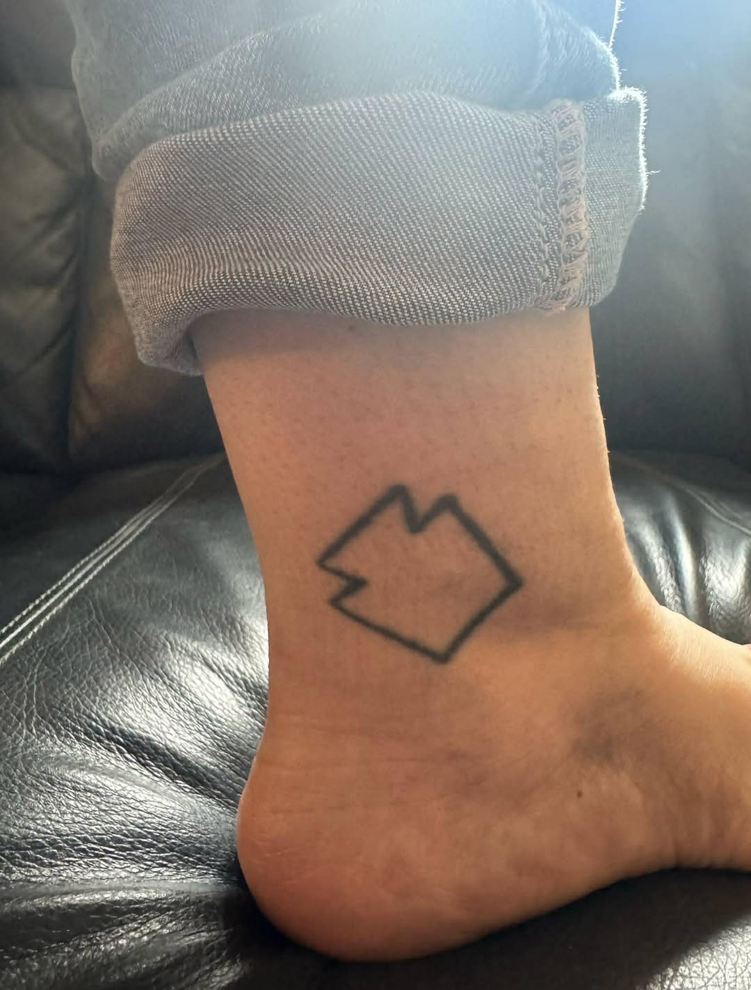 Tattoo by @mid_weston — geometric, minimalist
