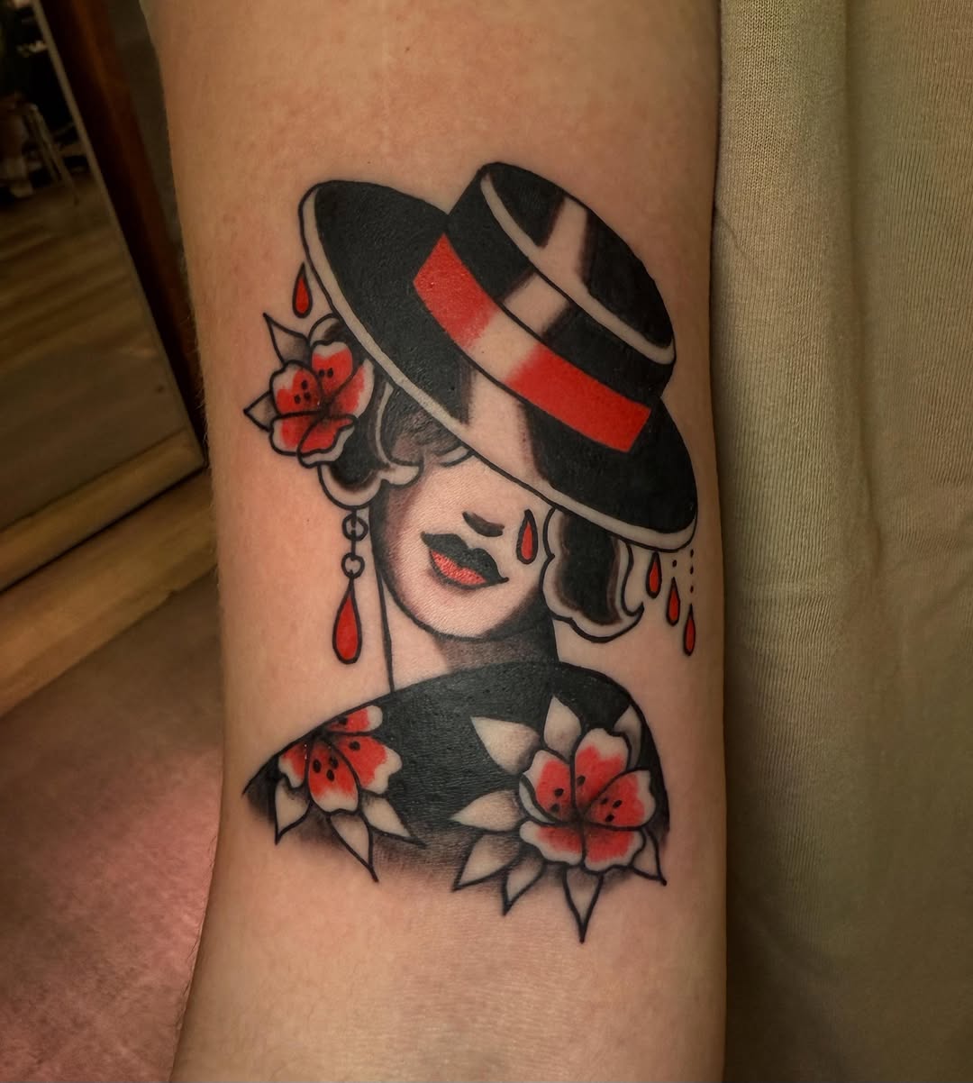 Tattoo by @penguinsfly — american_traditional, illustrative