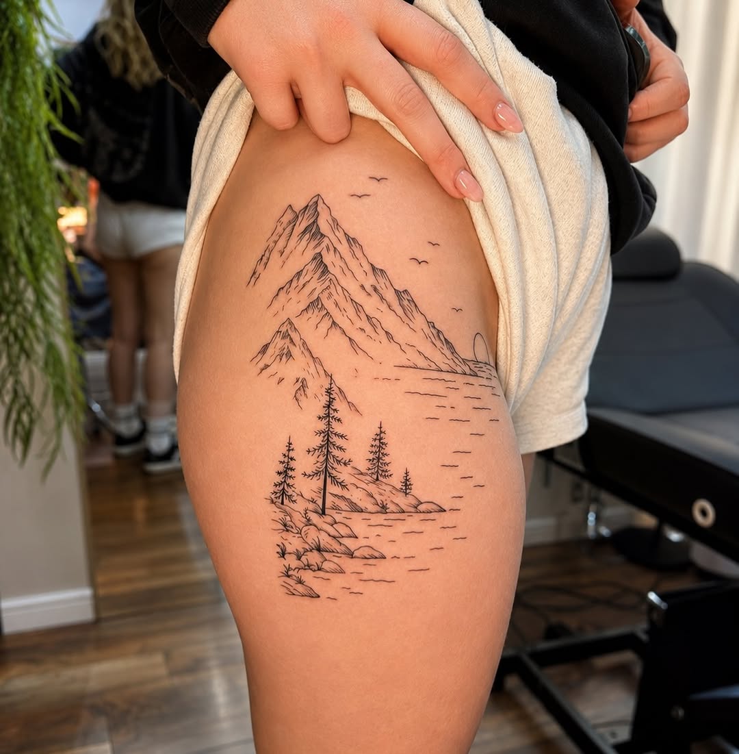 Tattoo by @jamywinters_ink_nails — fine_line
