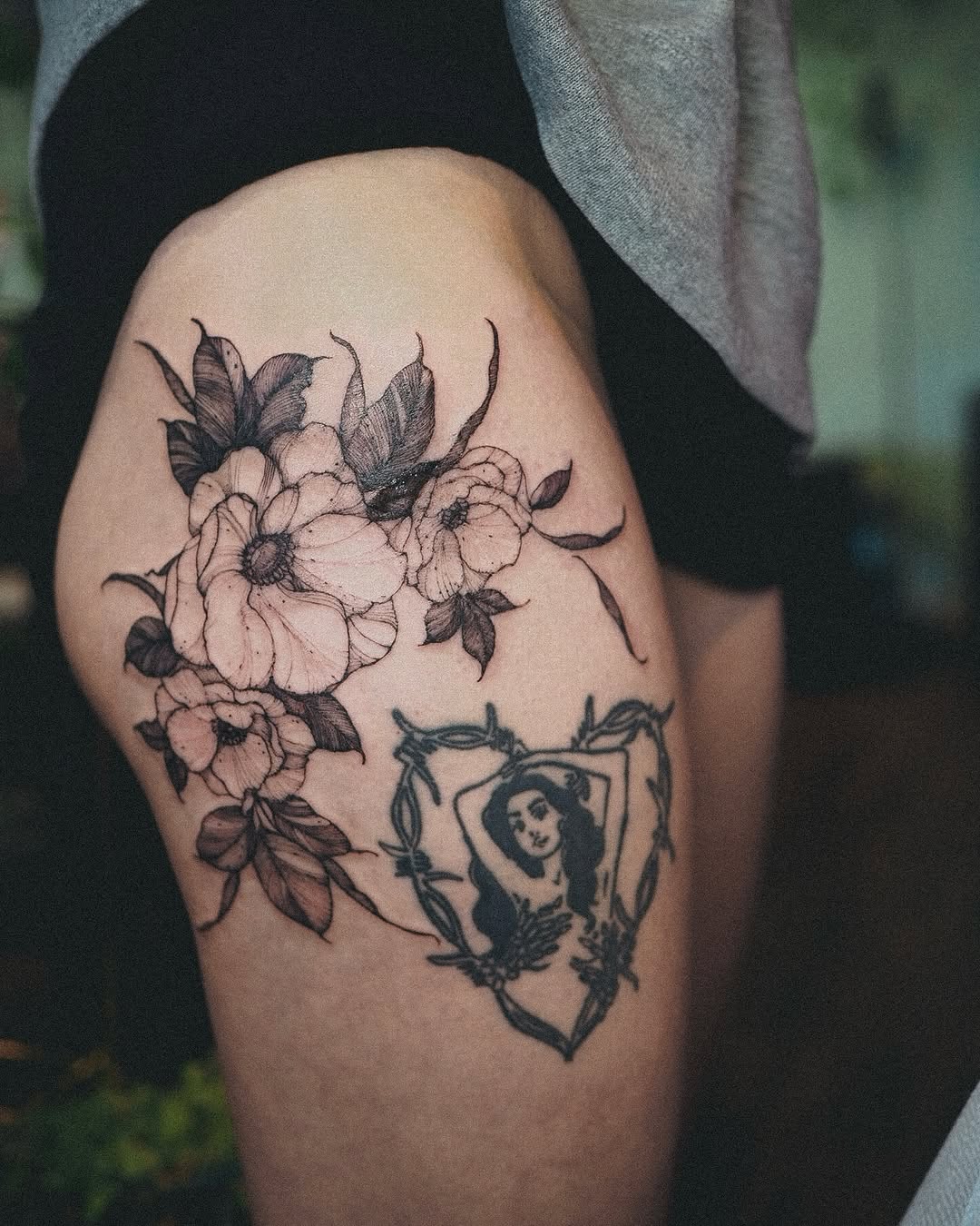 Tattoo by @inksbyn — black_and_grey