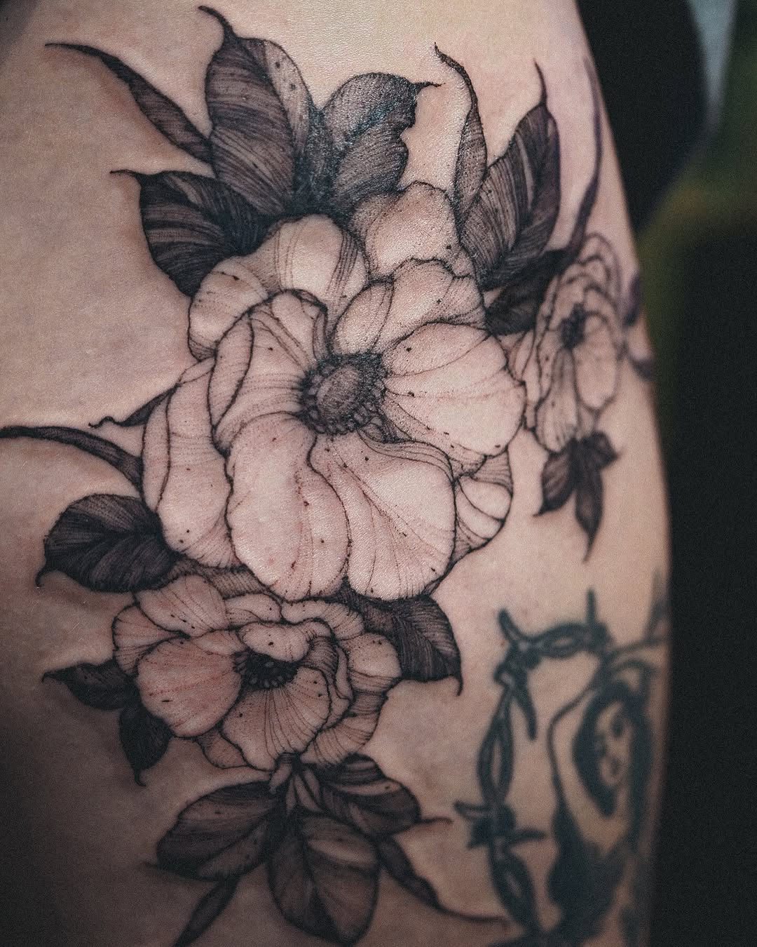 Tattoo by @inksbyn — black_and_grey