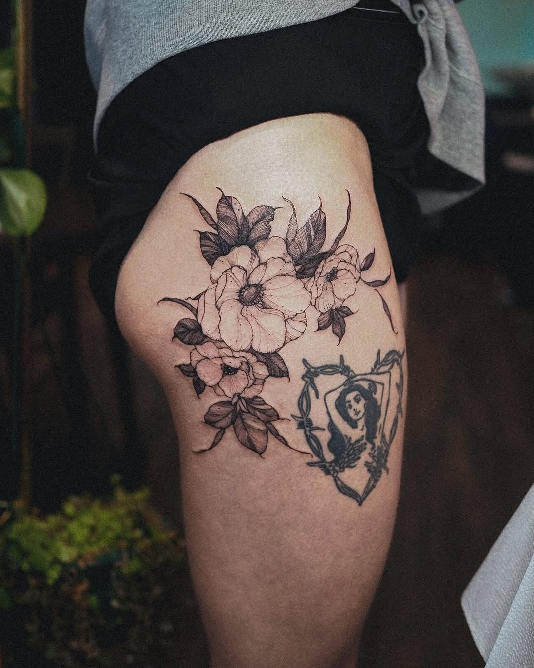 Tattoo by @inksbyn — black_and_grey