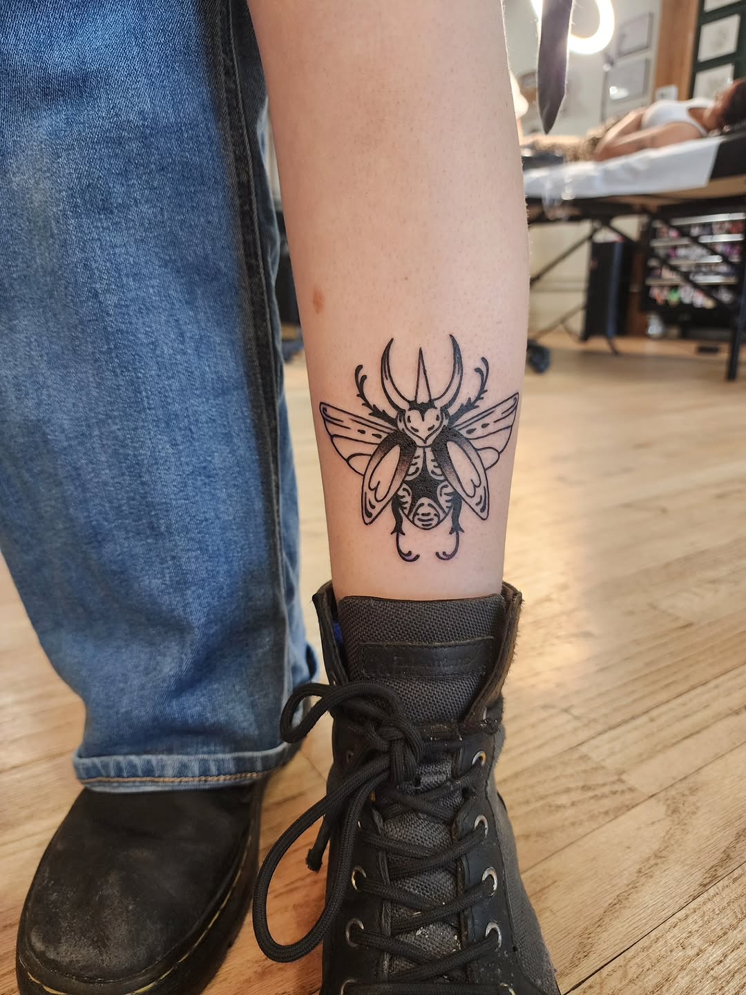 Tattoo by @maxinestewart — illustrative, blackwork