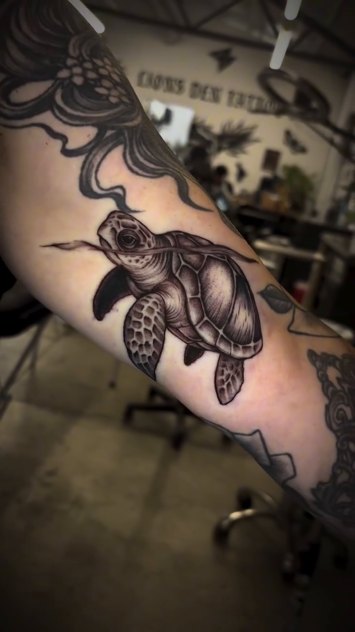 Tattoo by @ryan_tattoos_ β realism, black_and_grey