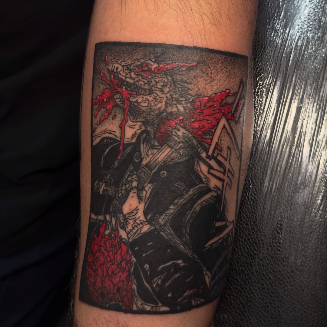 Tattoo by @severin0art — illustrative, dark_realism