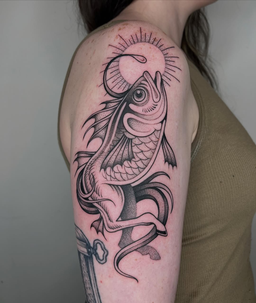 Tattoo by @carlavtattoos — black_and_grey, ornamental