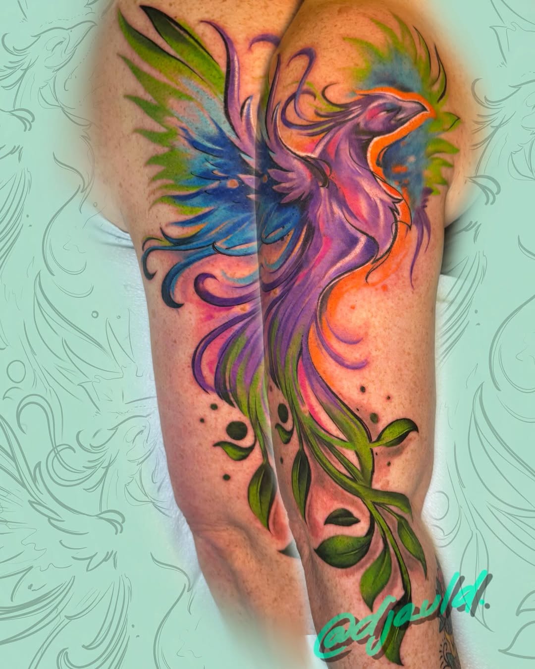 Tattoo by @djauld — watercolor, realism