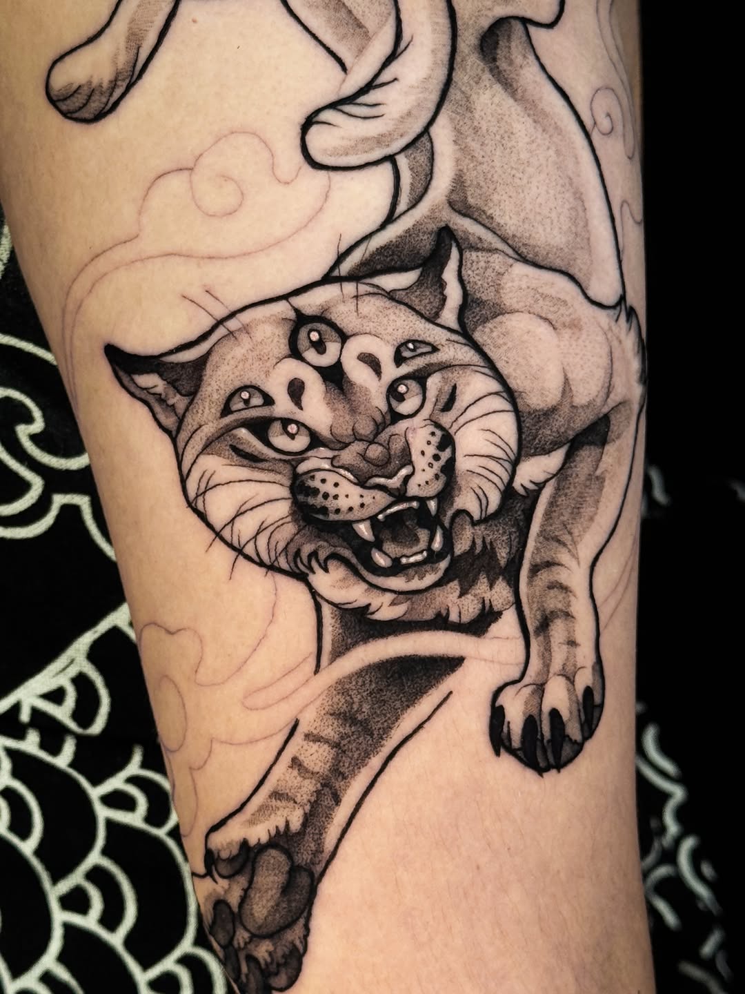 Tattoo by @roseshrubs — blackwork
