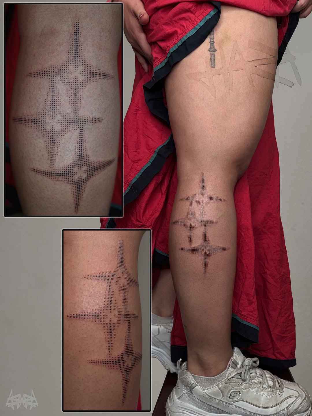 Tattoo by @harrykenchington — dotwork, geometric