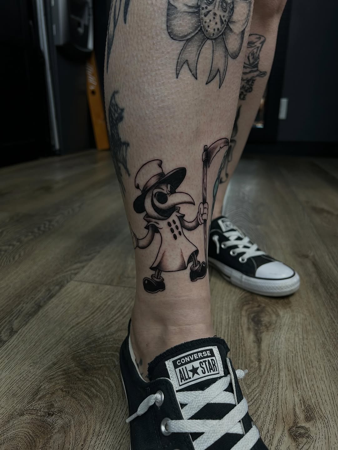 Tattoo by @bigchunguzink β black_and_grey