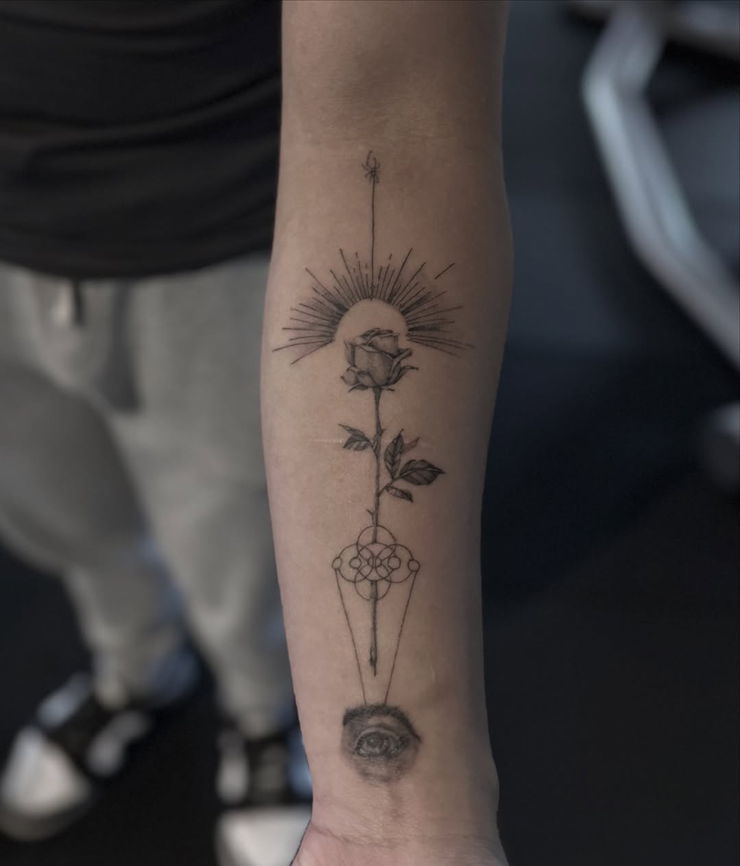 Tattoo by @mugshot.ink — fine_line, illustrative