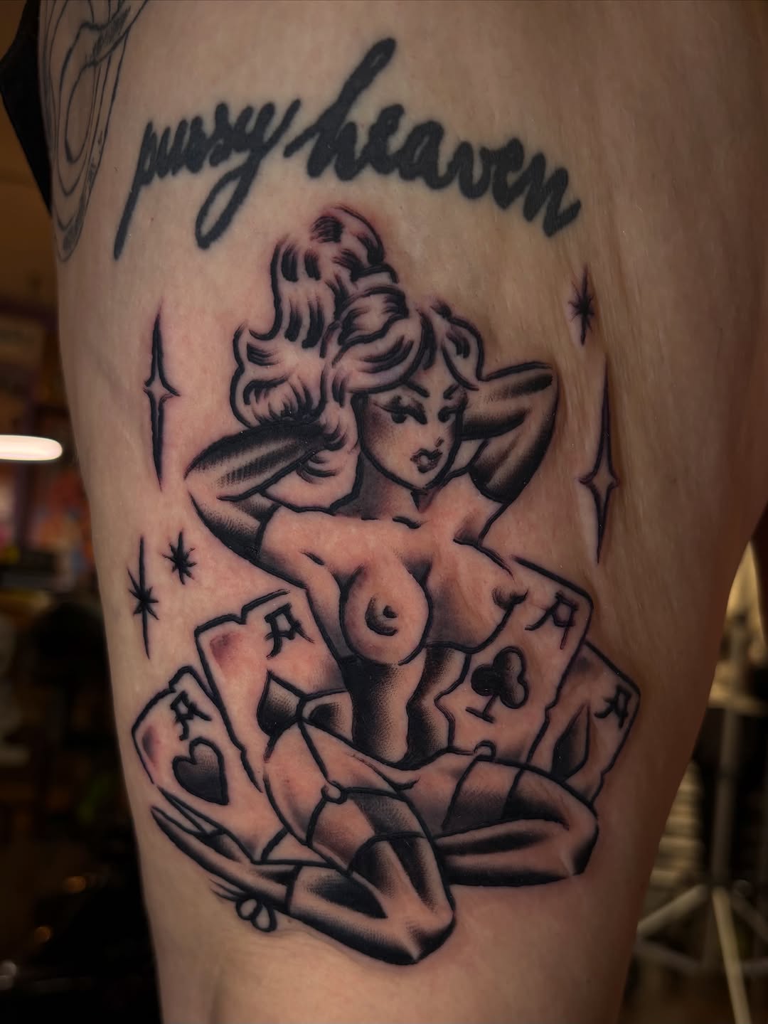 Tattoo by @latexpapi — american_traditional, lettering_script