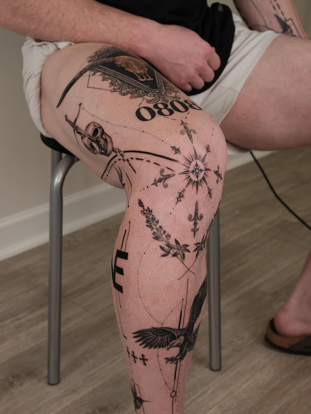 Tattoo by @zaytattoos — blackwork, illustrative