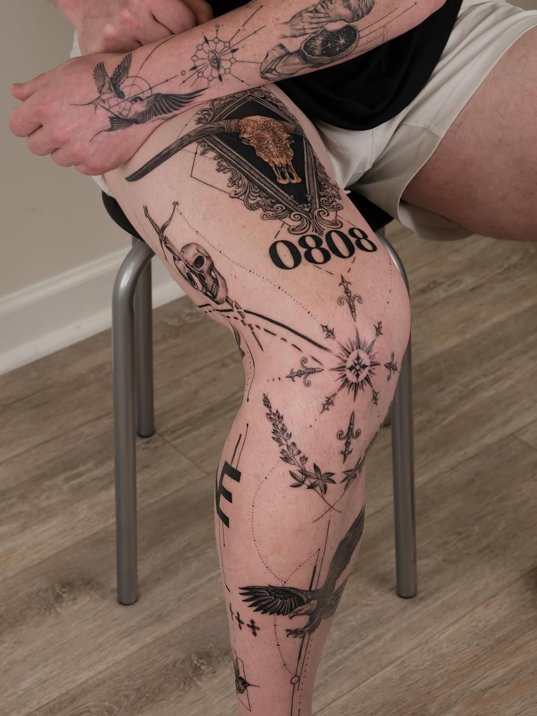 Tattoo by @zaytattoos — illustrative, black_and_grey