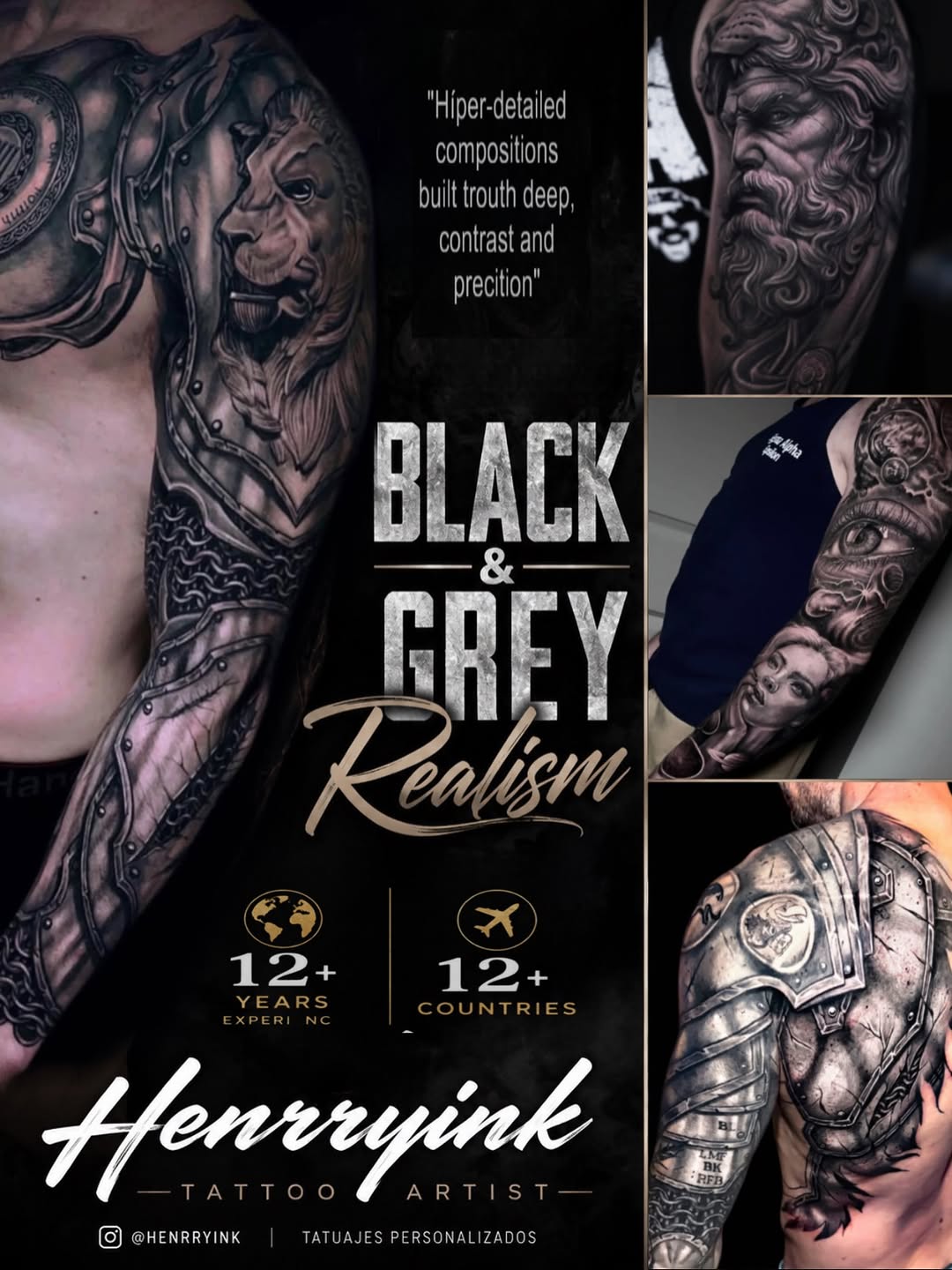Tattoo by @henrryink โ black_and_grey, realism