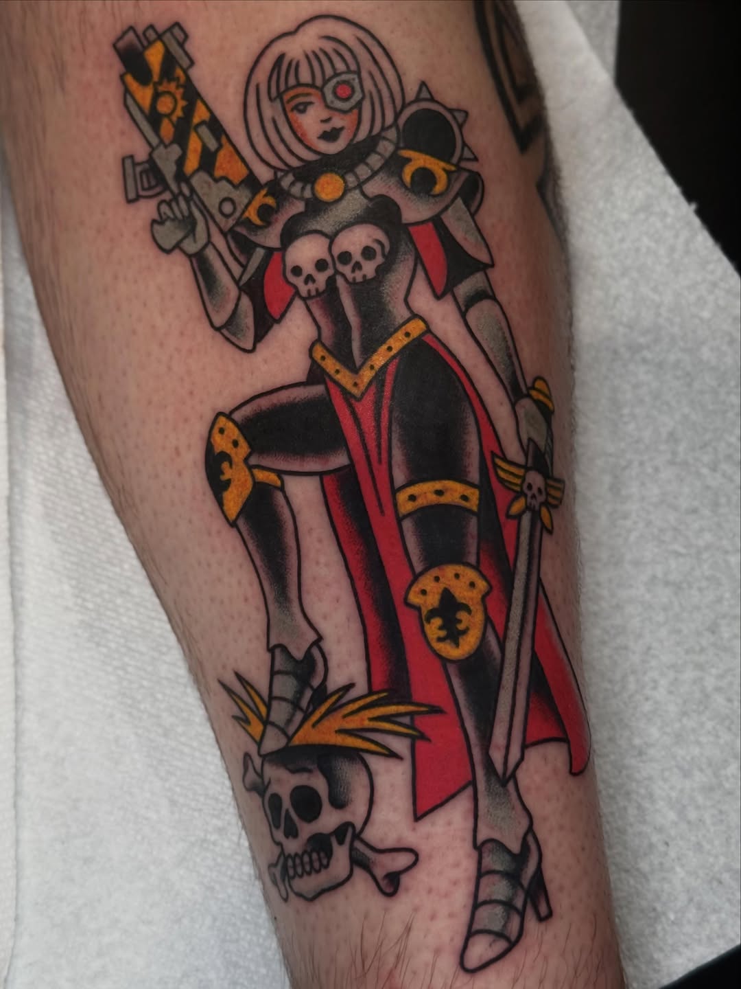 Tattoo by @kieratattoos — american_traditional, illustrative