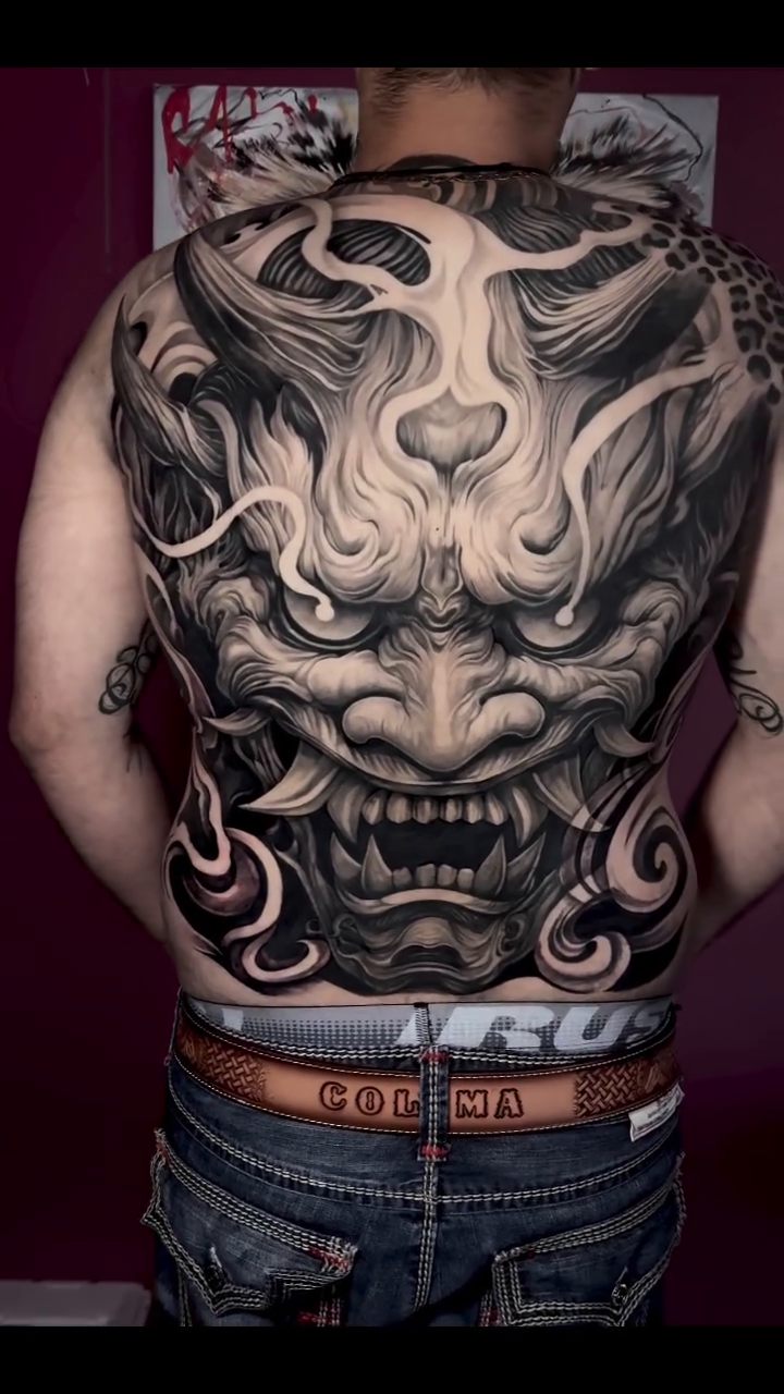 Tattoo by @necultra.tattoo — japanese_irezumi, black_and_grey