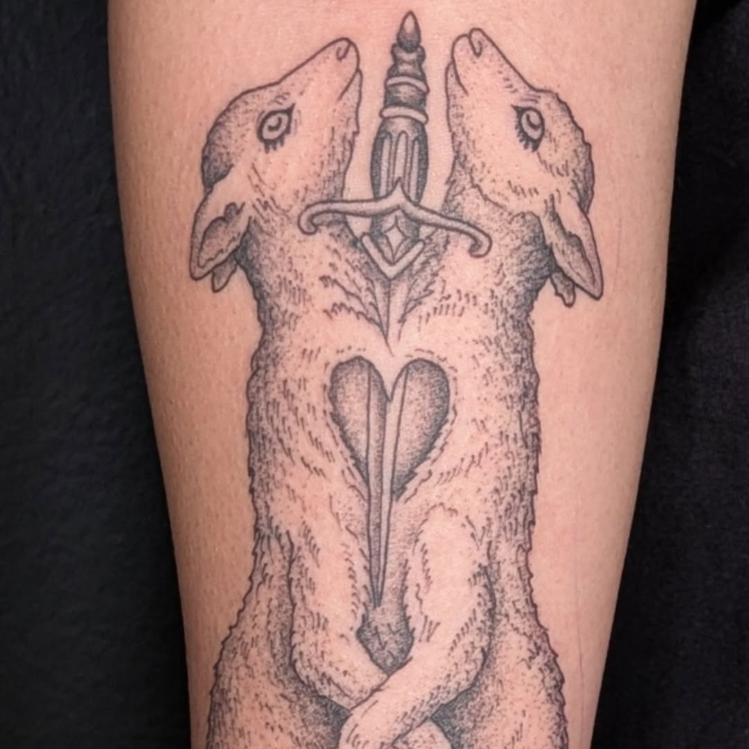 Tattoo by @casxket — illustrative, black_and_grey