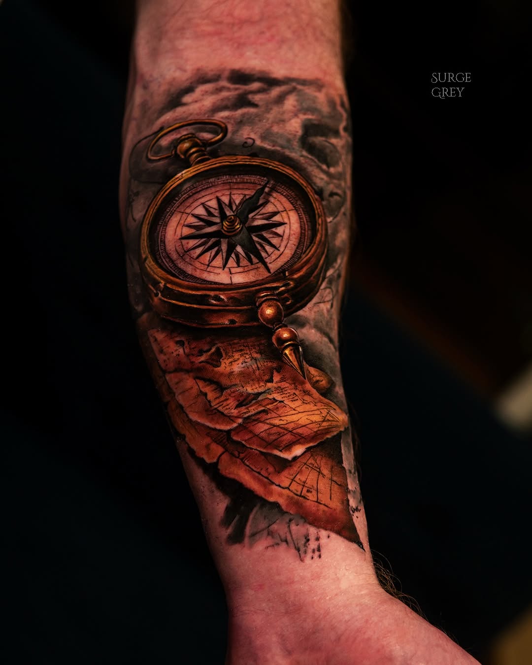Tattoo by @surgegrey — realism, black_and_grey
