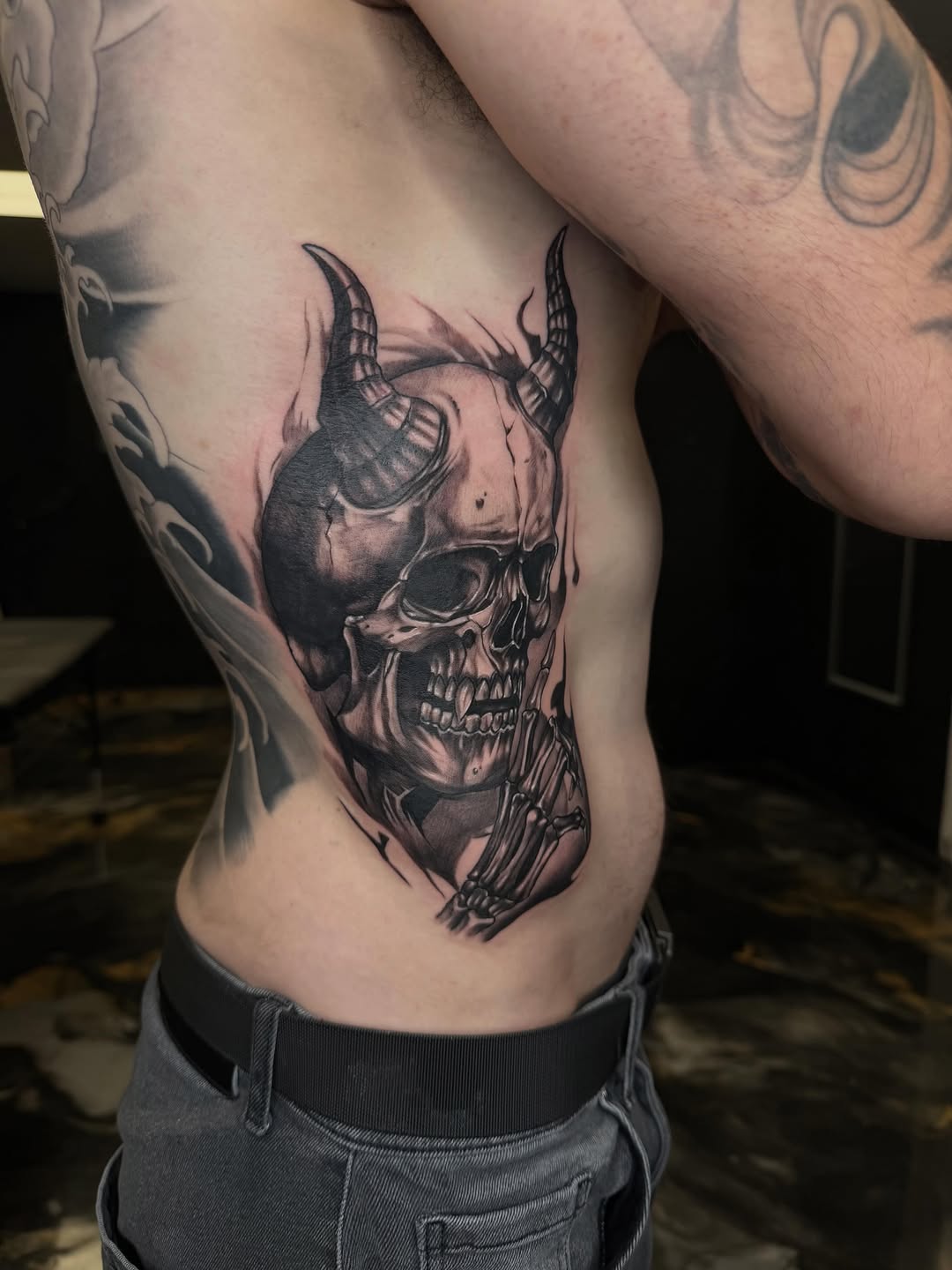 Tattoo by @wendys.ink — black_and_grey, realism