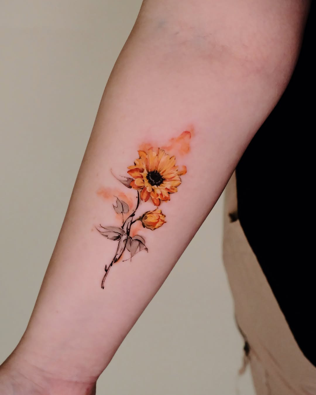 Tattoo by @mika.z.tattoo — watercolor