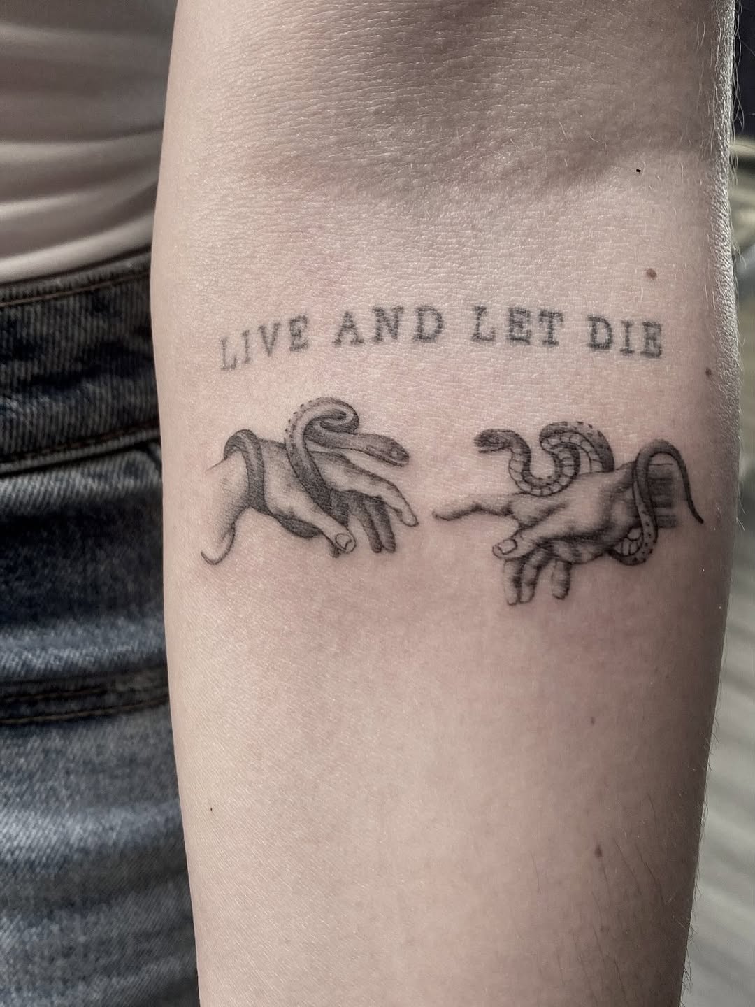 Tattoo by @jayinkytattz โ black_and_grey, lettering_script