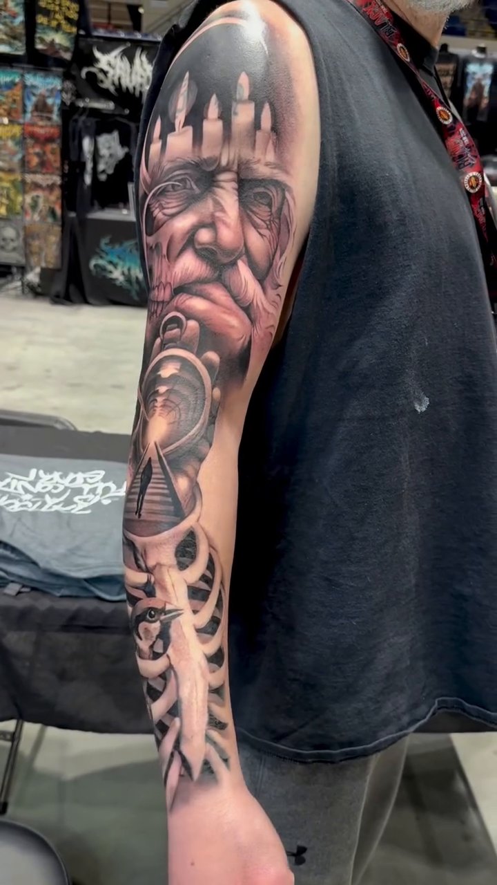 Tattoo by @alandras.art โ black_and_grey, realism