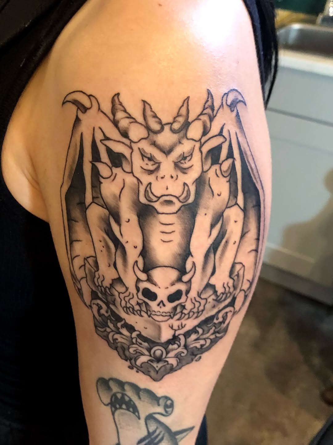 Tattoo by @aidabtattoo — black_and_grey, realism