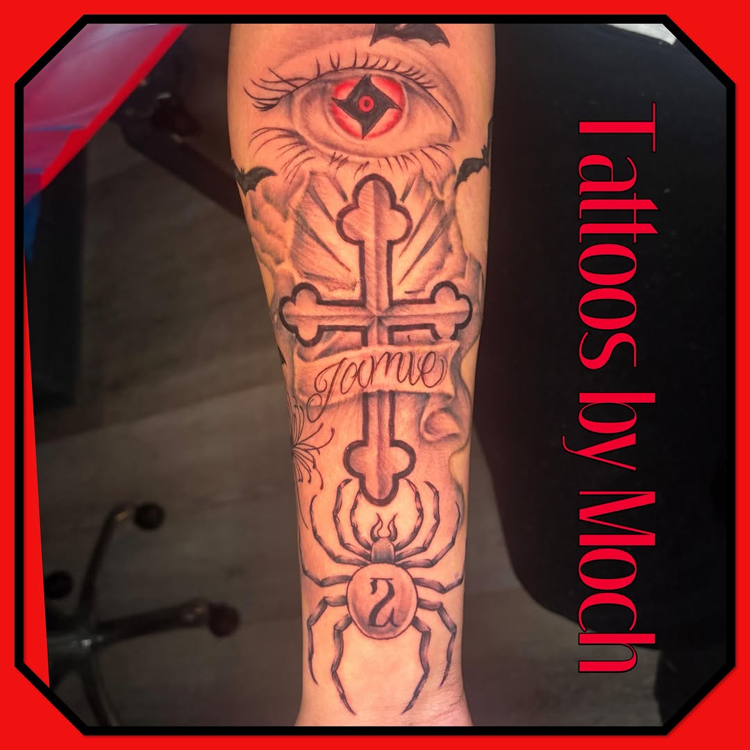 Tattoo by @tattoos_by_moch — black_and_grey, illustrative