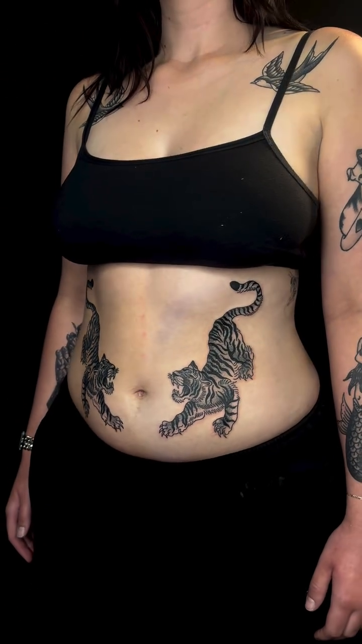 Tattoo by @sooryac_tattoos — blackwork