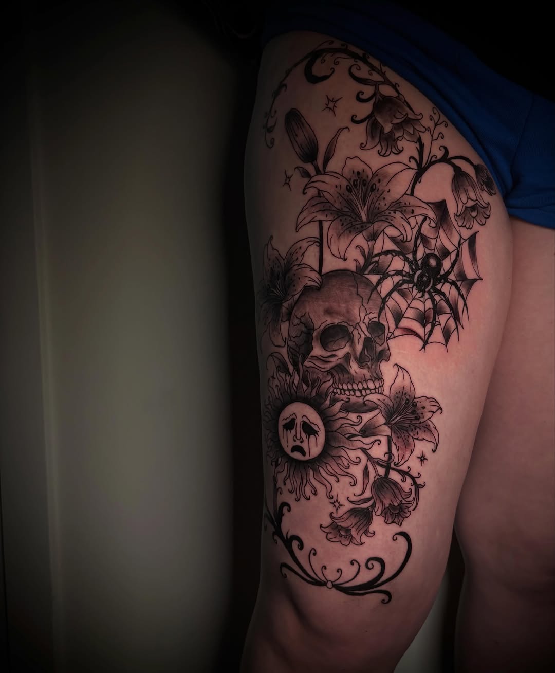Tattoo by @morbid_studioss — dark_realism, black_and_grey