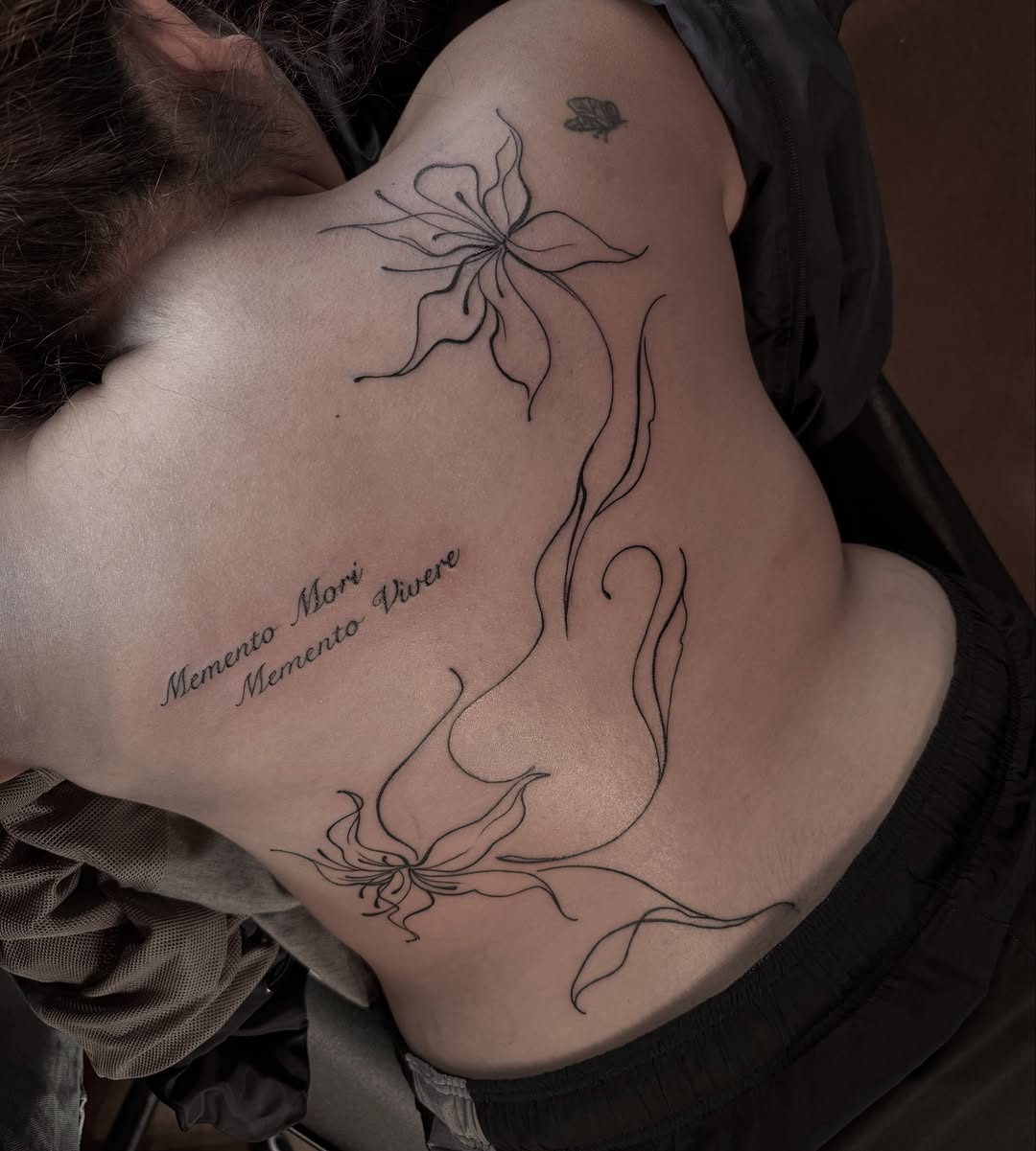 Tattoo by @diosa_tattoos_ — fine_line, lettering_script