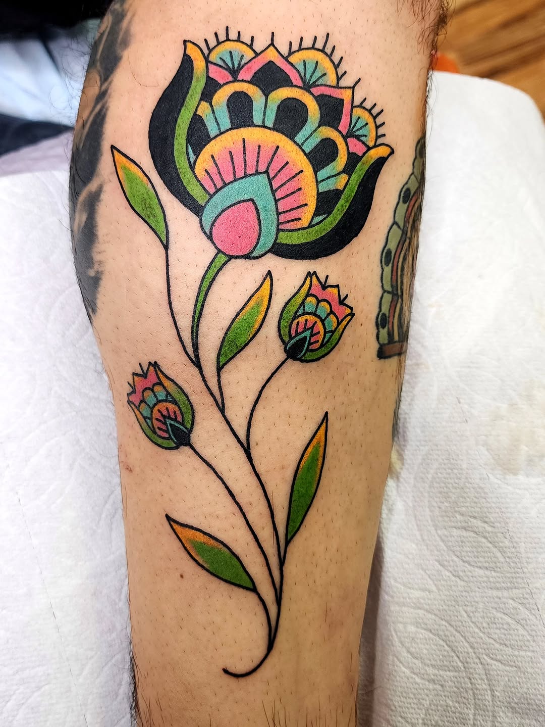 Tattoo by @michaela.rose.tattoo — american_traditional, illustrative