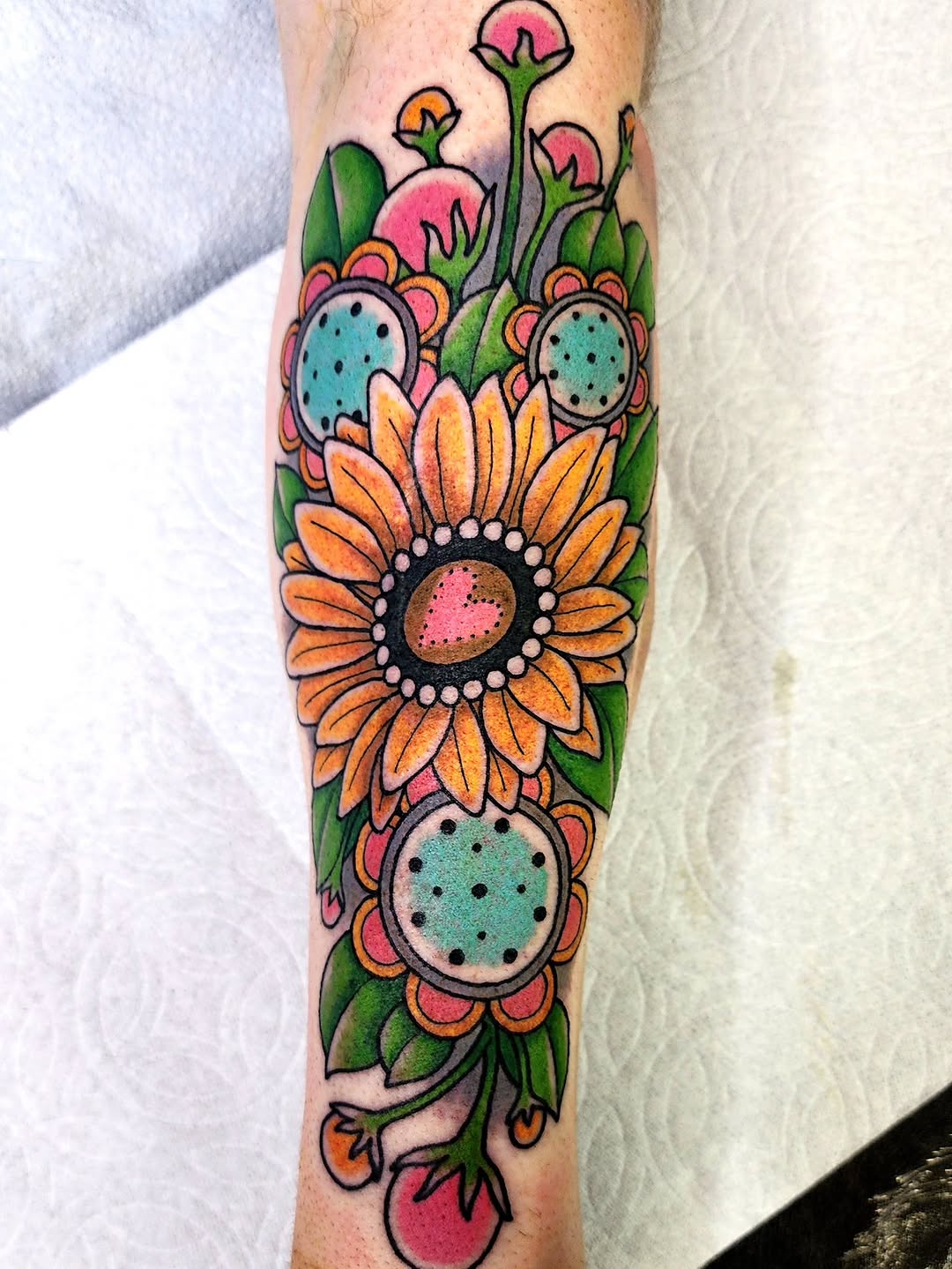 Tattoo by @michaela.rose.tattoo — illustrative, new_school