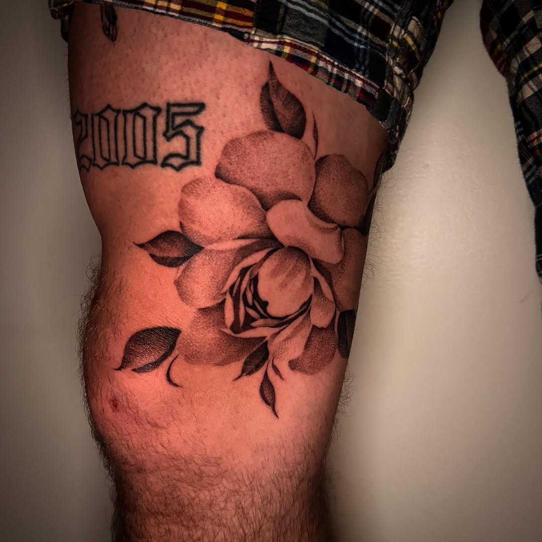 Tattoo by @blank__canvas__ink — black_and_grey, dotwork