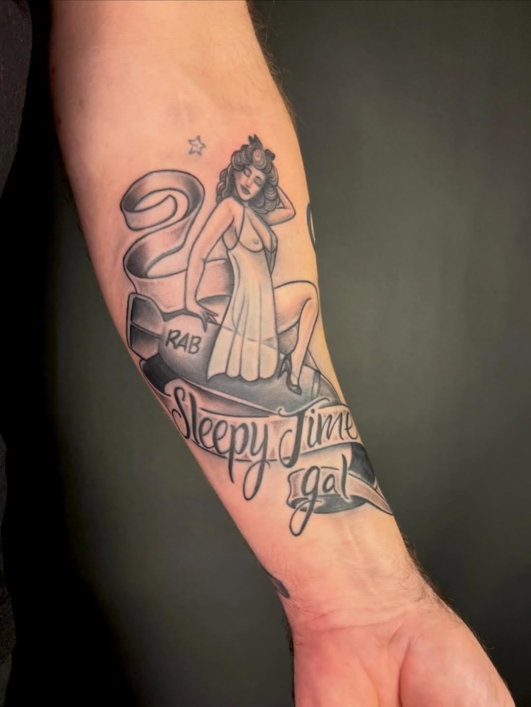 Tattoo by @seanmademeink — american_traditional, lettering_script