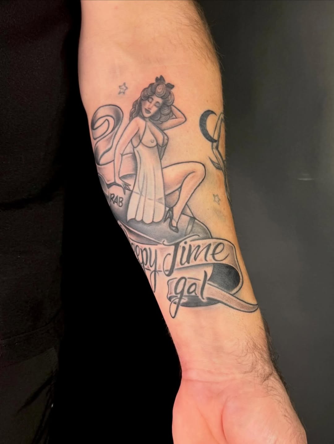 Tattoo by @seanmademeink — american_traditional, lettering_script