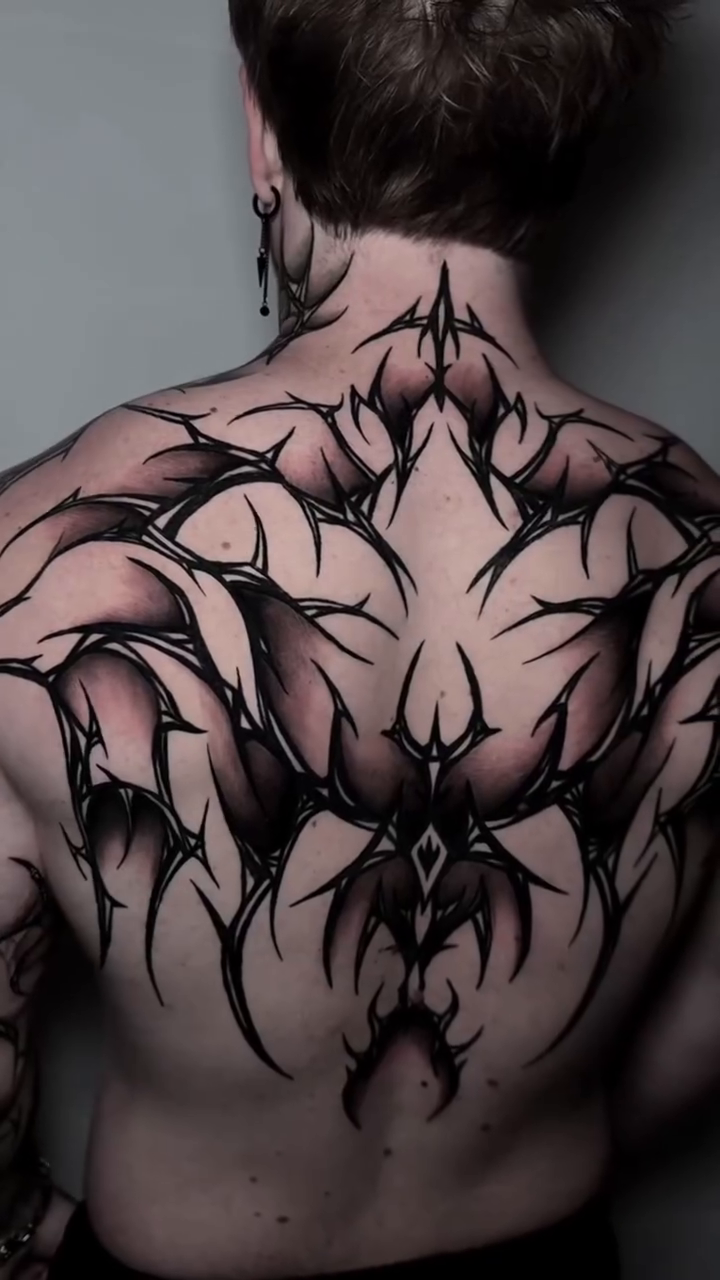 Tattoo by @chrisptats — blackwork, dark_realism