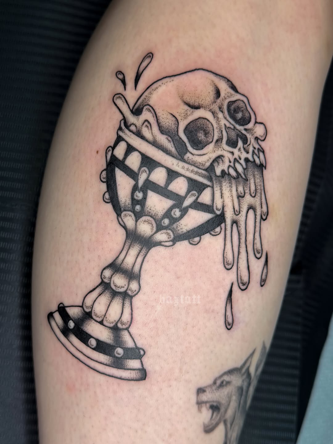 Tattoo by @baztatt — blackwork
