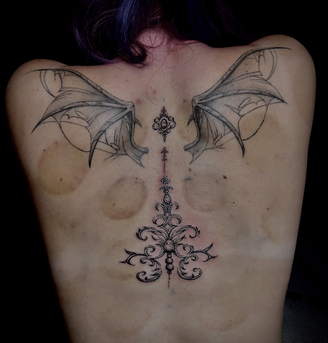 Tattoo by @westertattoos — blackwork