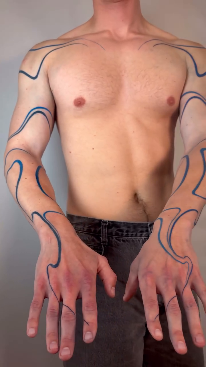 Tattoo by @zide.nation — illustrative, geometric