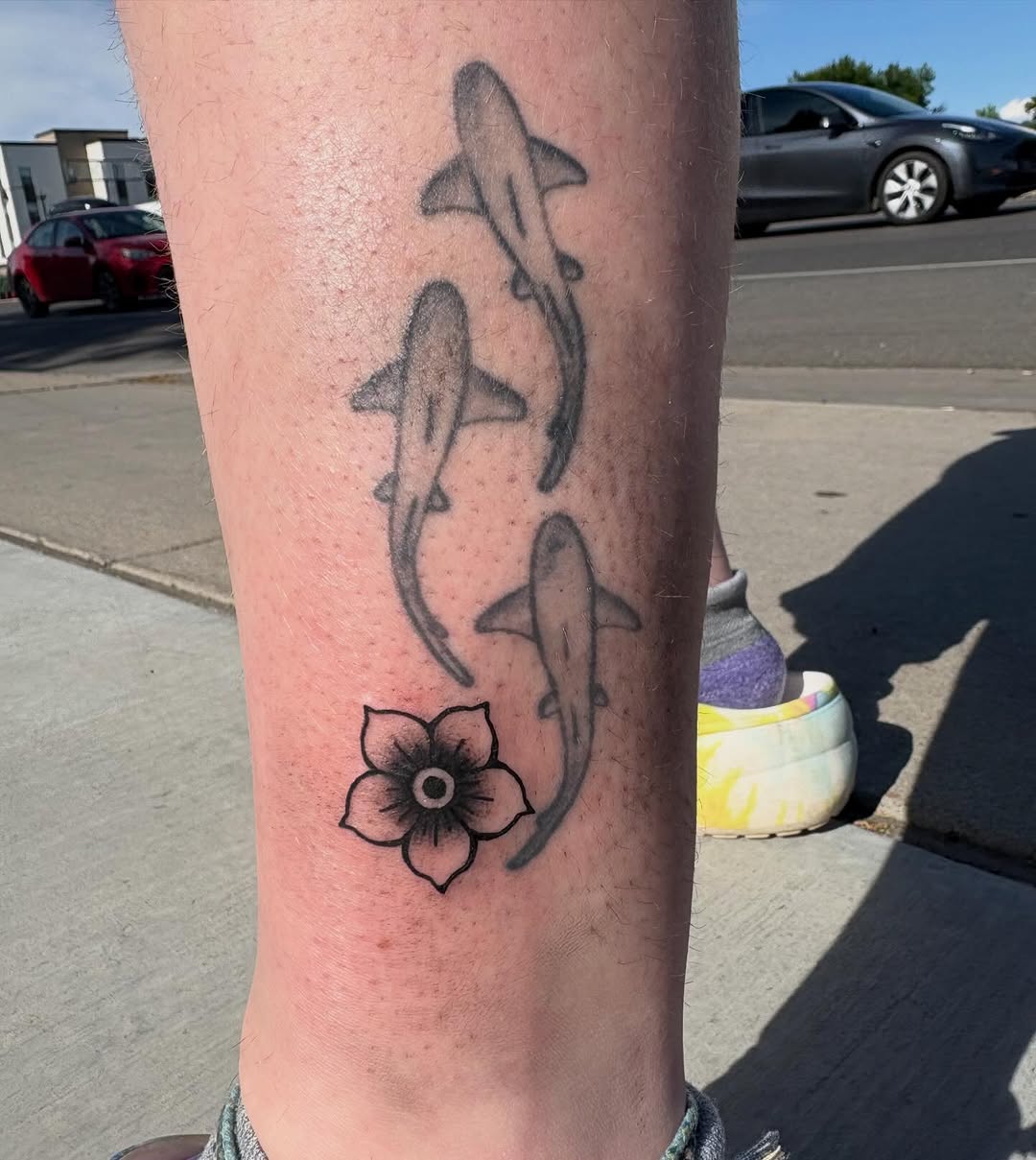 Tattoo by @dulzura.inks — illustrative, black_and_grey