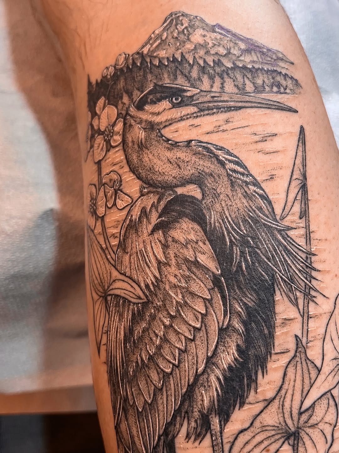 Tattoo by @thedimforest β black_and_grey