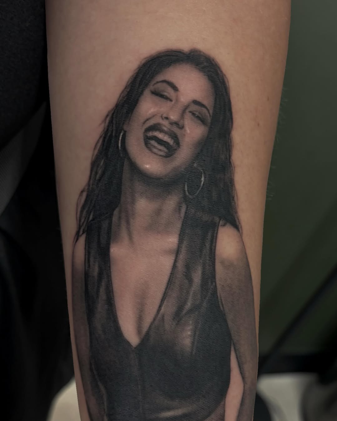 Tattoo by @jazz_rosetattoos — realism, black_and_grey