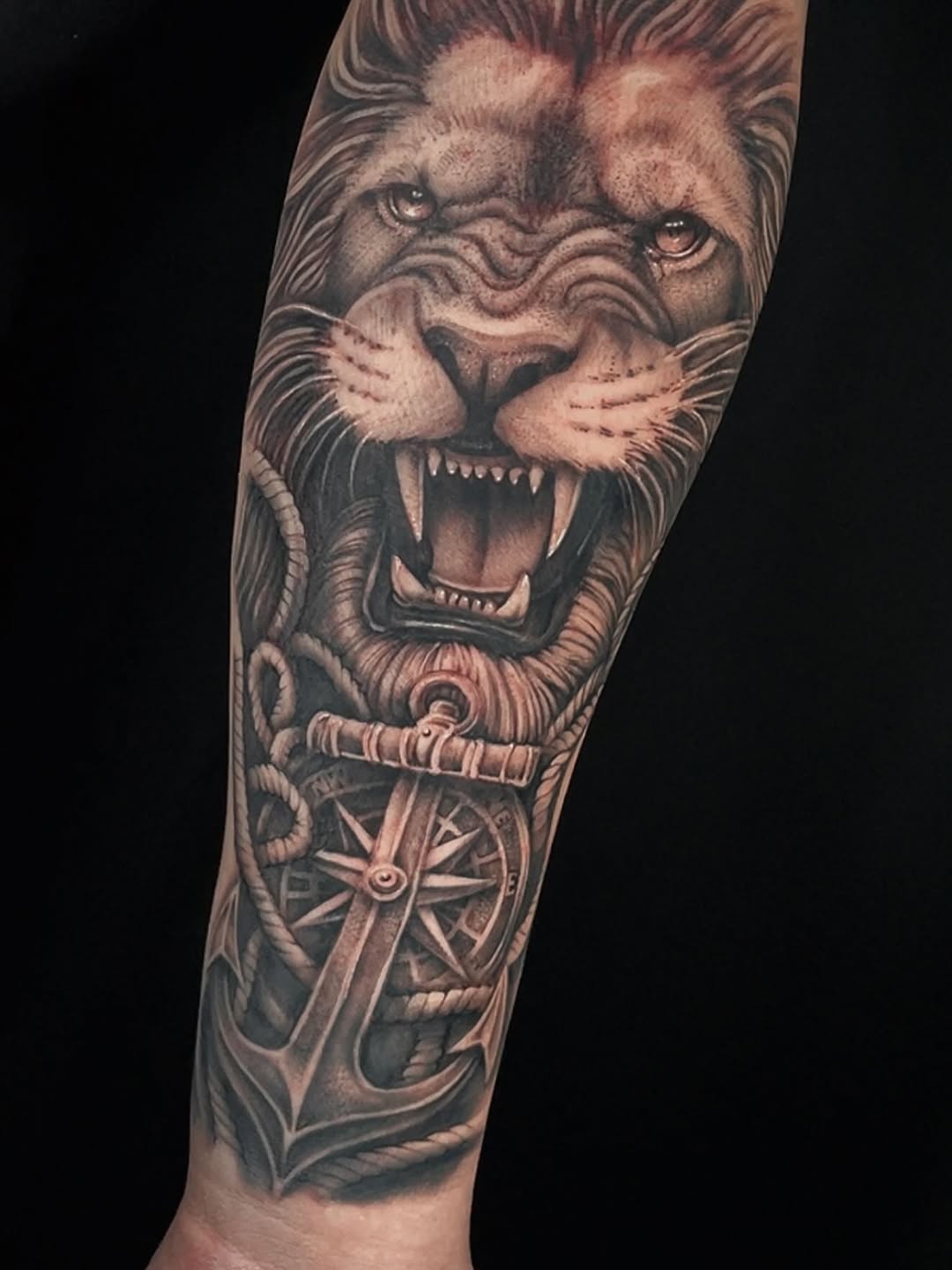 Tattoo by @hoppin.ink — realism, black_and_grey