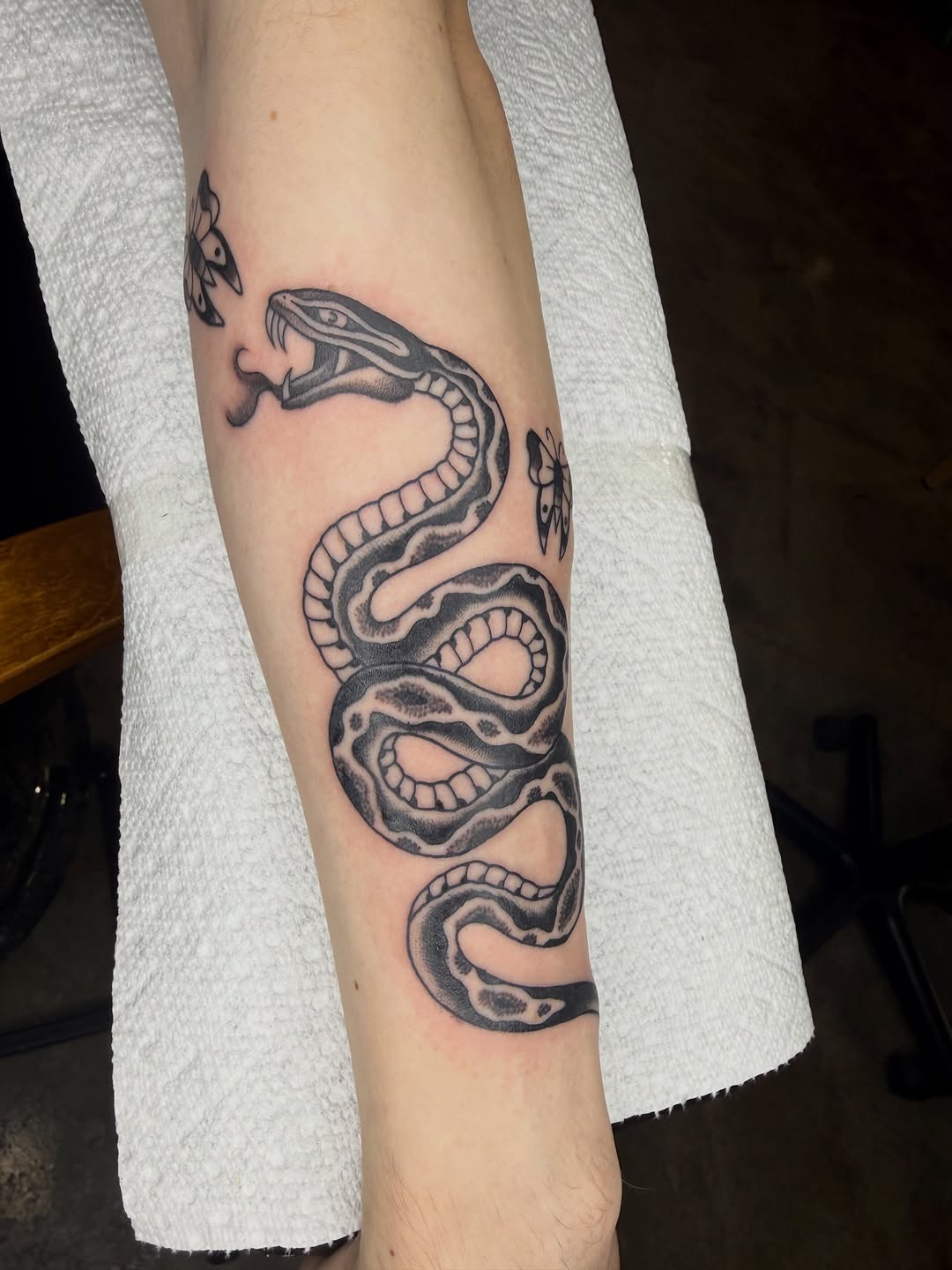 Tattoo by @chrisskon — american_traditional, illustrative