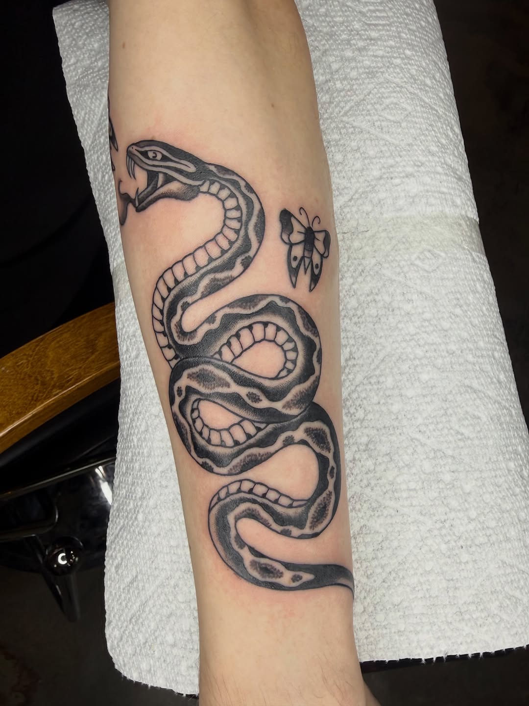 Tattoo by @chrisskon — american_traditional, illustrative