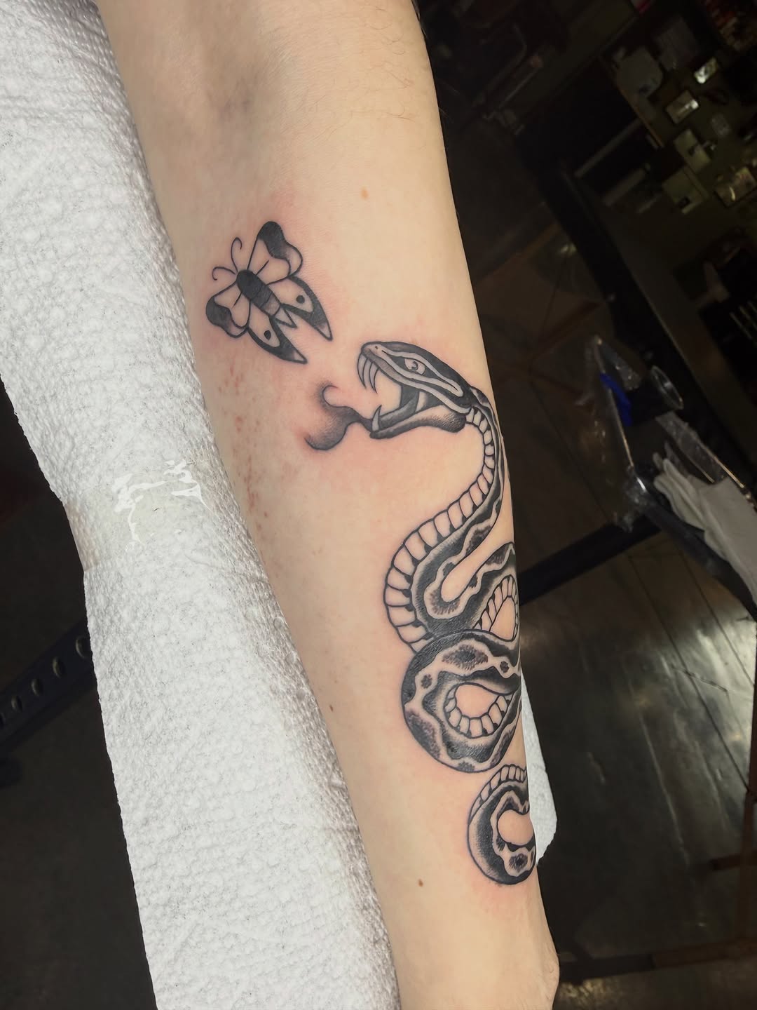 Tattoo by @chrisskon — american_traditional, illustrative